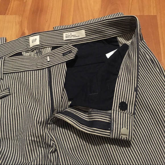 GAP Blue & White Striped Skinny Ankle Pants 14Tall - Picture 7 of 9